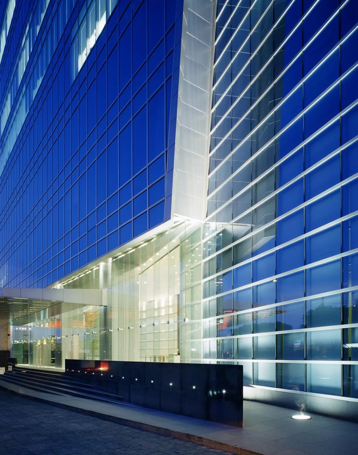 Entrance at blue hour