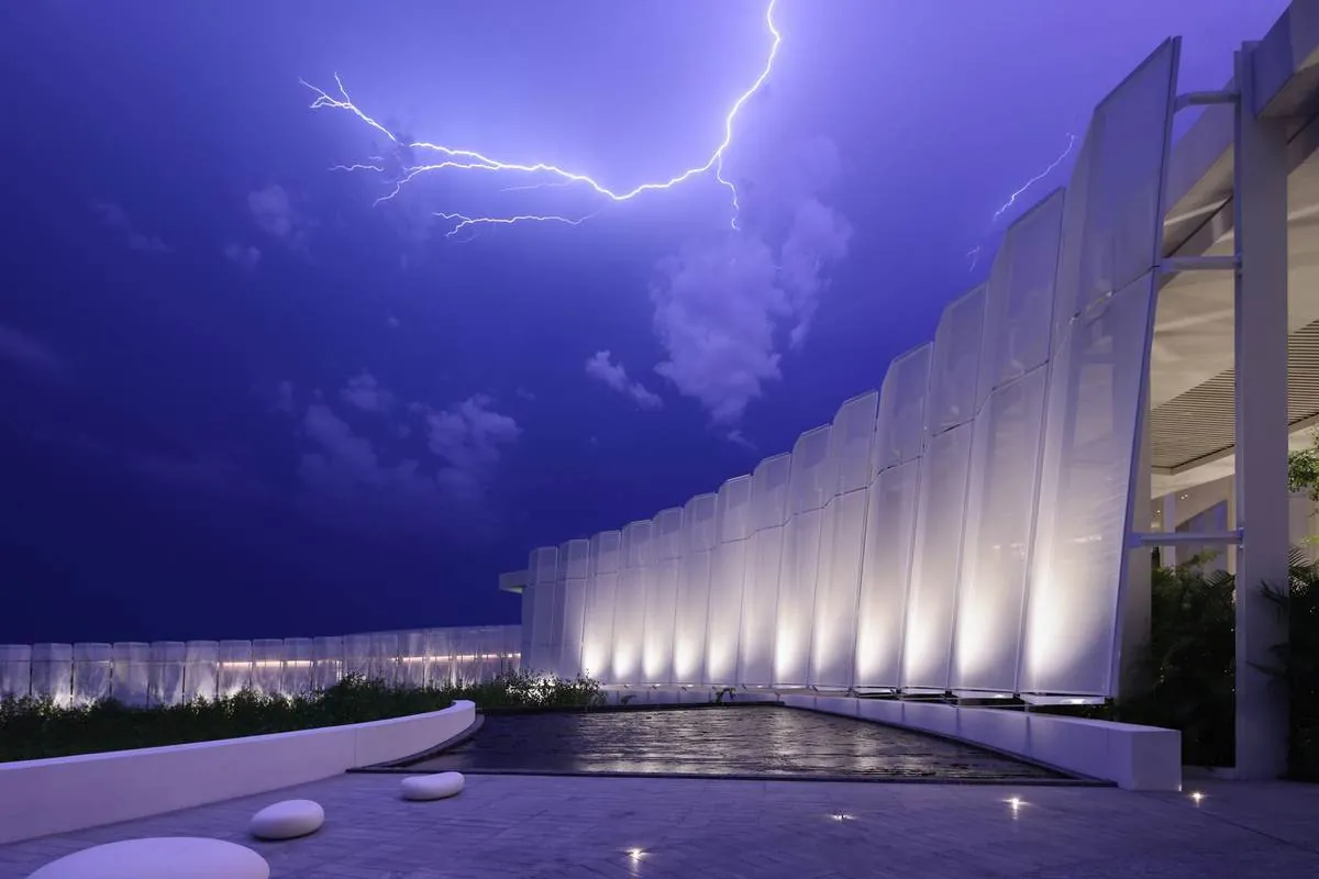 Storm Over the Screen Facade